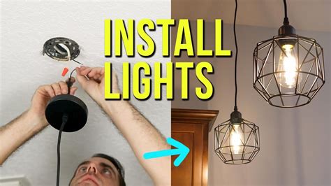 how to install a light fixture without electrical box|no box light fixture installation.